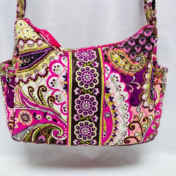 Vera Bradley Floral Quilted Crossbody Bag With Adjustable Strap Paisley Pattern - Picture 7 of 16